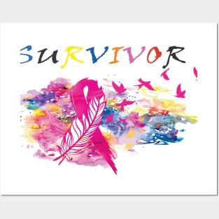 Breast Cancer, Pink Ribbon Posters and Art